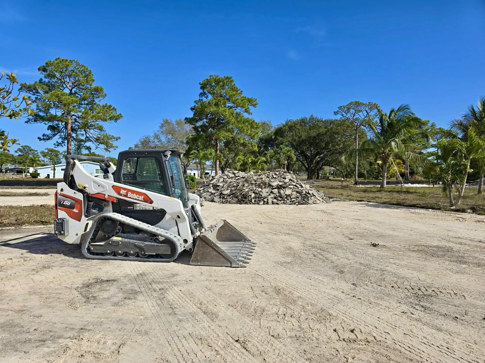 Grading and concrete removal